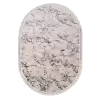 Halıca Nigar 1680B O Gri Akrilik Oval Salon Halısı