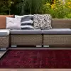 Işık Kadife Velvet Eliza Afgan Dekoratif Yıkanabilir Kaymaz Taban Kilim