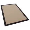 Halıca S-9716 Jüt Sisal Bej Siyah Dekoratif Halı