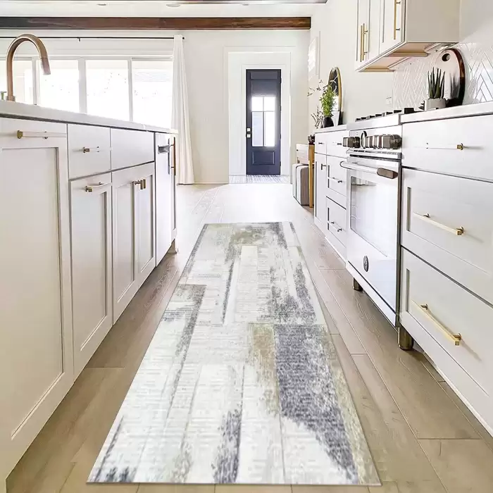 Angora Aqua A262C Gri Bej Modern Halı
