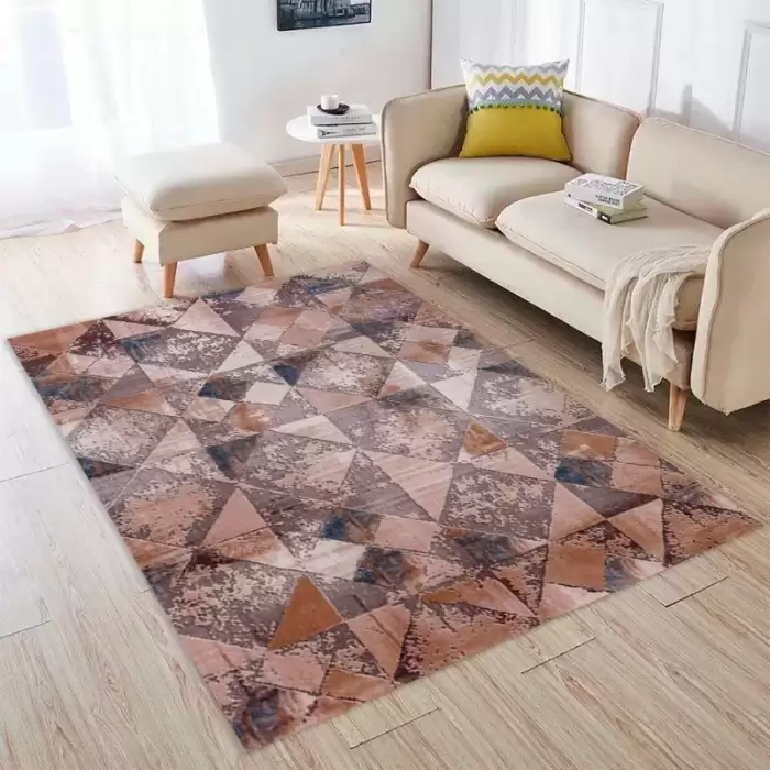 Halıca Klasik 30371 N Akrilik Geometrik Desenli Kalın Halı