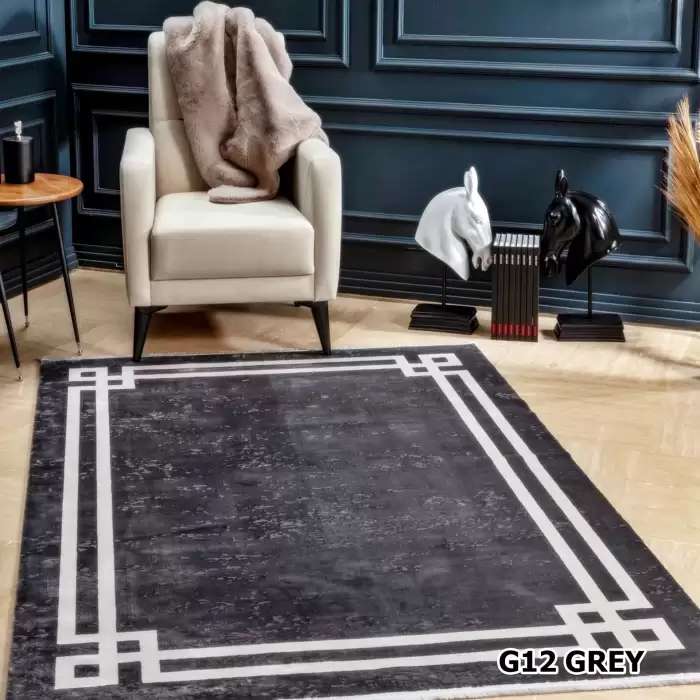 Halıca Tenom 13117 N Modern Dikdörtgen Çerçeveli Bambu Halı