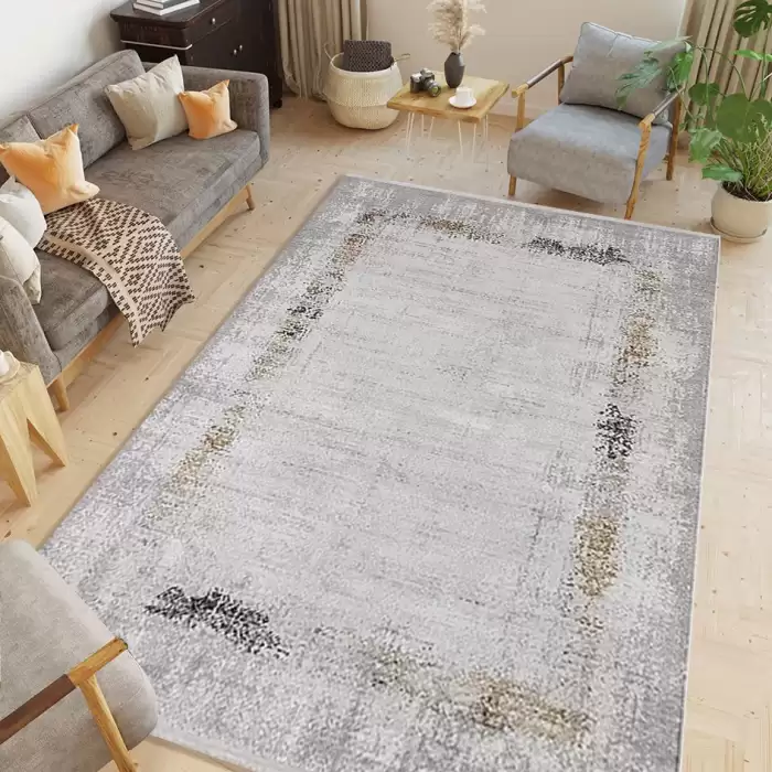 Angora Aqua A253G Gri Bej Modern Halı
