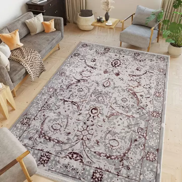 Elexus Ada Mh385 Gri 170X240 4,08 M² Bambu Vintage Halı