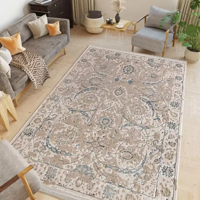 Elexus Ada Mh386 Vizon/Mavi 100X300 3 M² Bambu Vintage Yolluk