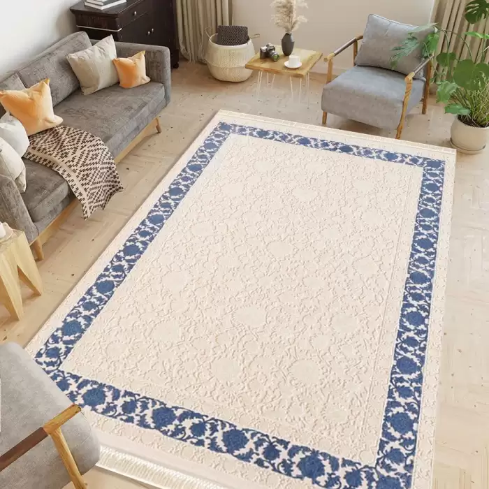 Elexus Tajmahal 1757 Cream 240X340 8,16 M² Kalın Klasik Büyük Ebat Salon Oturma Odası Halısı