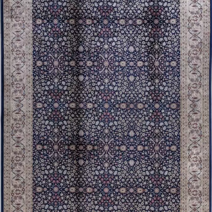 Halıca Imperius Y5014L D Mavi Renk Klasik Desen Modal İpek Halı
