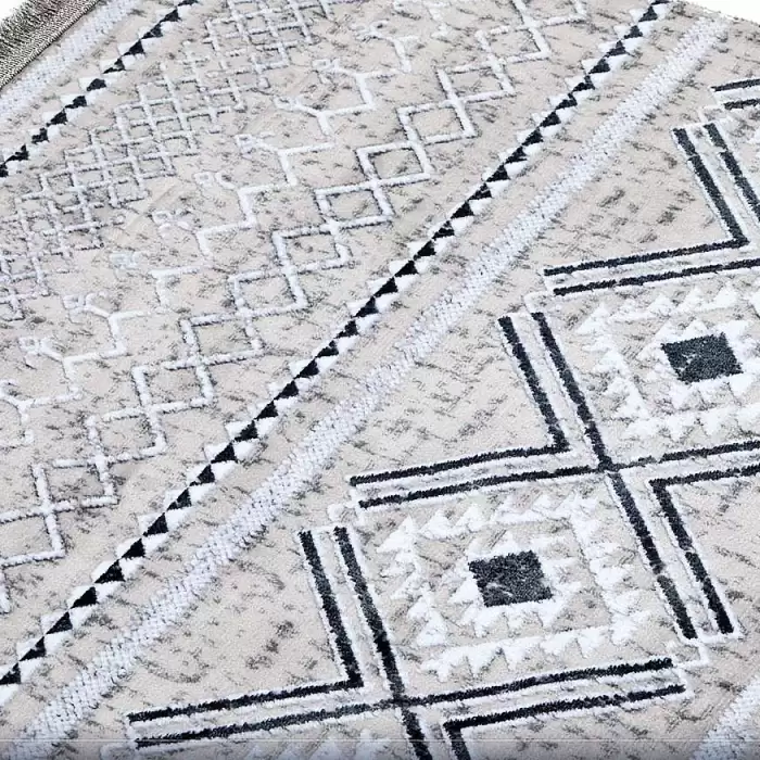 Halıca Pırlanta Exclusive 8590 N Dekoratif İnce Etnik Desenli Kilim