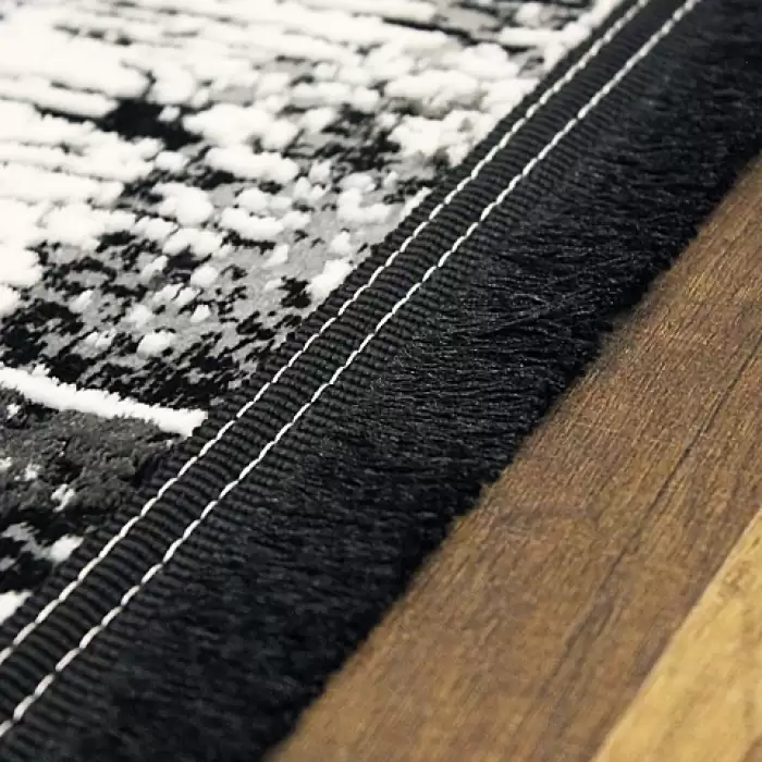 Halıca Pırlanta Exclusive 8622S N Dekoratif İnce Modern Desenli Gri Kilim