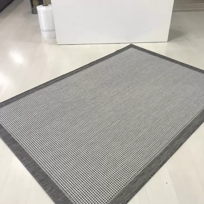 Halıca S-9213 Jüt Sisal Gri Dekoratif Halı