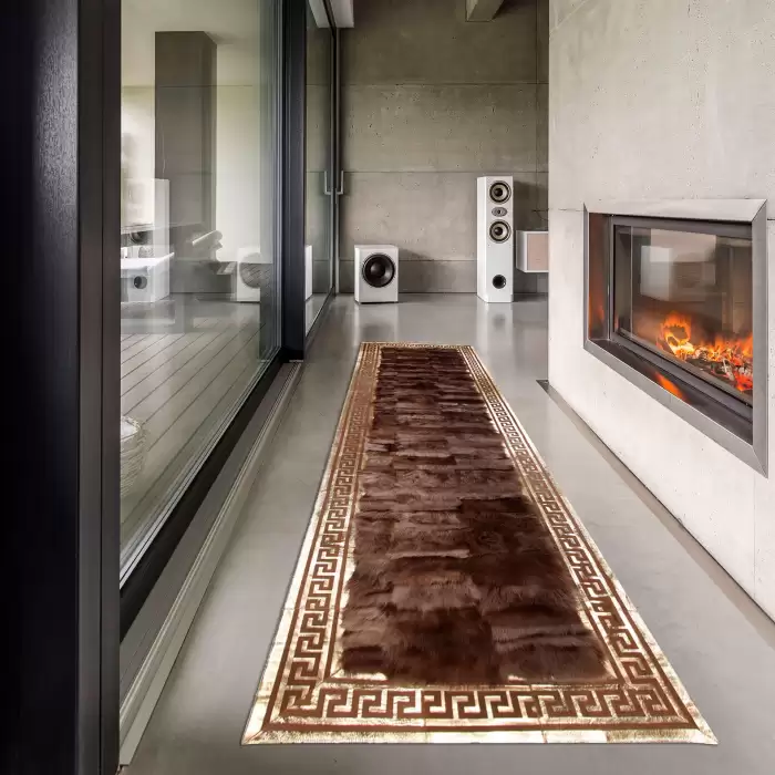 Bienna Lazerli Versace D Deri Özel Tasarım Halı