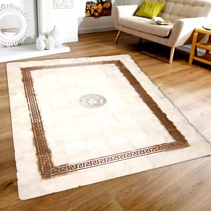 Bienna Lazerli Versace D Deri Özel Tasarım Halı