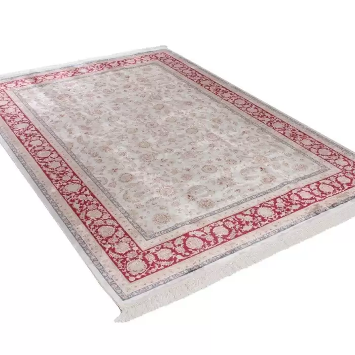 Elexus Hereke 1507 White 240X170 4,08 M² Bambu İpek Klasik Salon Halısı