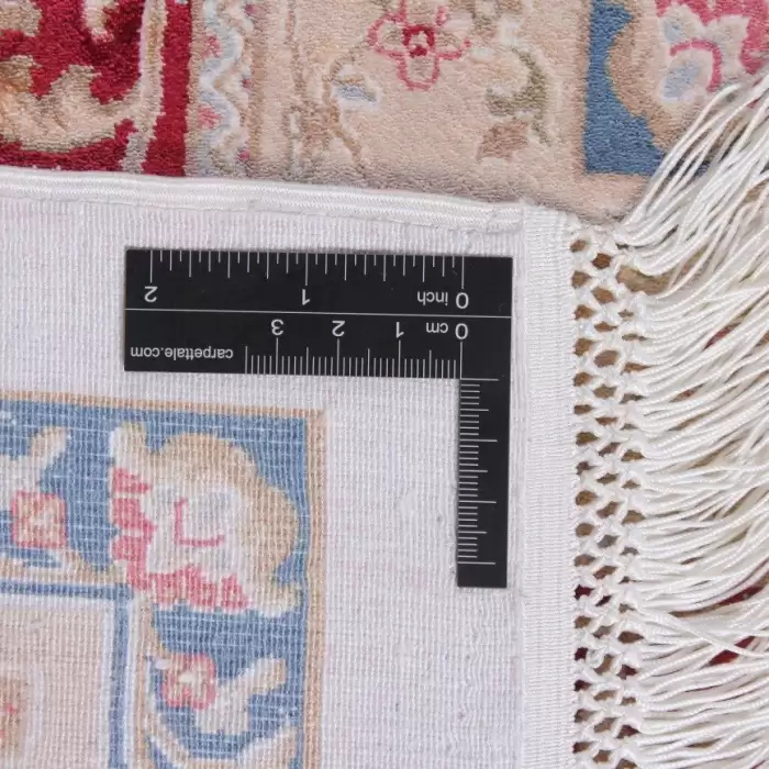 Elexus Hereke 1507 White 240X300 7,20 M² Bambu İpek Klasik Salon Oturma Odası Halısı