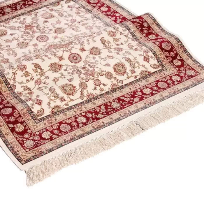 Elexus Hereke 1507 White 90X150 1,35 M² Bambu İpek Klasik Yolluk