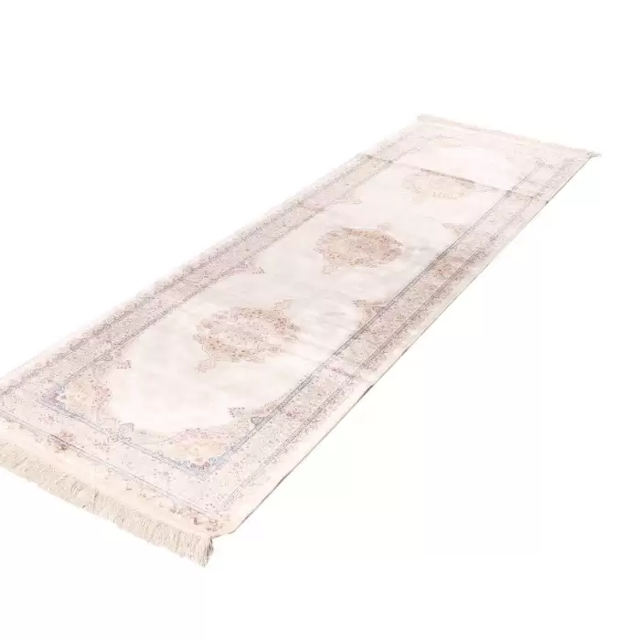 Elexus Hereke 1513 White 290X90 2,61 M² Bambu İpek Klasik Yolluk