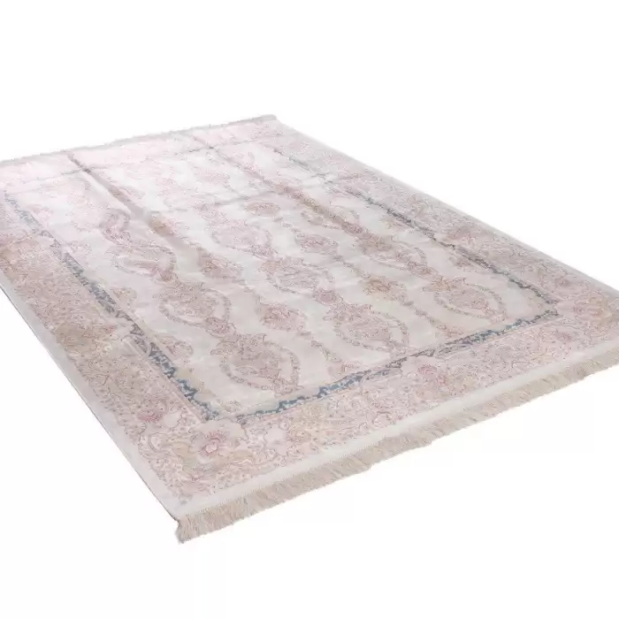 Elexus Hereke 1514 White 240X170 4,08 M² Bambu İpek Klasik Salon Oturma Odası Halısı