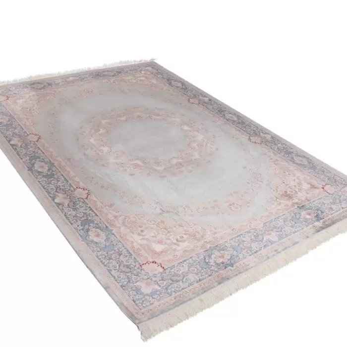 Elexus Hereke 1516 Light Blue 170X240 4,08 M² Bambu İpek Klasik Salon Oturma Odası Halısı