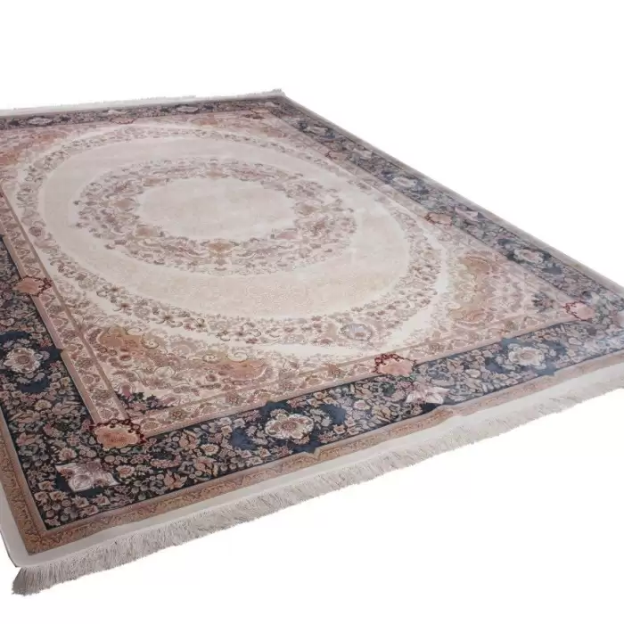 Elexus Hereke 1518 White 290X390 11,31 M² Bambu İpek Klasik Salon Oturma Odası Halısı