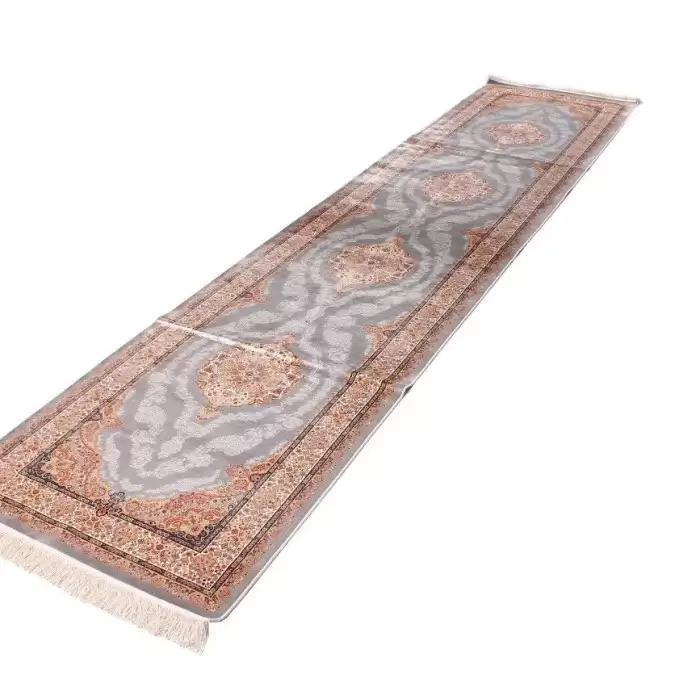 Elexus Hereke 1519 Light Blue 90X390 3,51 M² Bambu İpek Klasik Yolluk