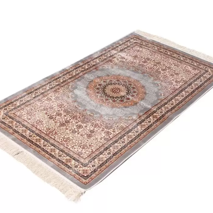 Elexus Hereke 1522 Light Blue 90X150 1,35 M² Bambu İpek Klasik Yolluk