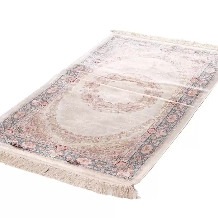 Elexus Hereke Mh094 White 90X150 N 1,35 M² Bambu İpek Klasik Yolluk