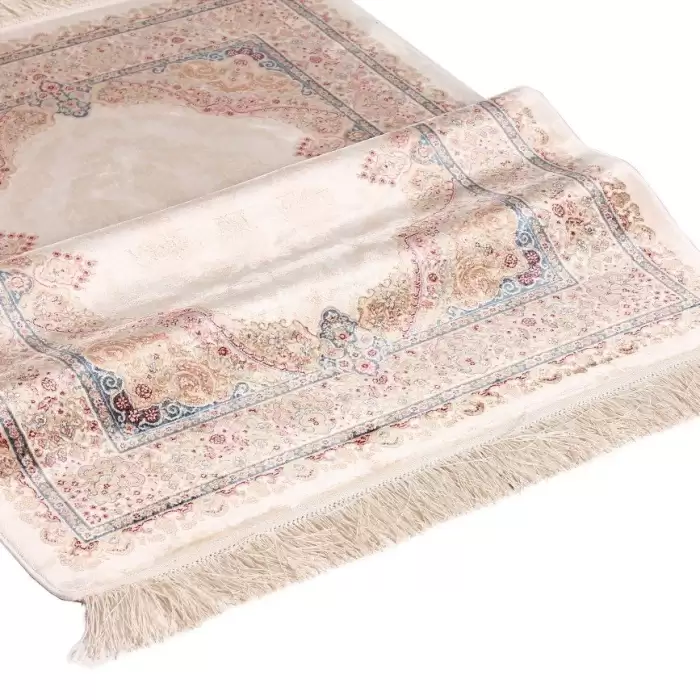 Elexus Hereke Mh096 White 90X150 N 1,35 M² Bambu İpek Klasik Yolluk