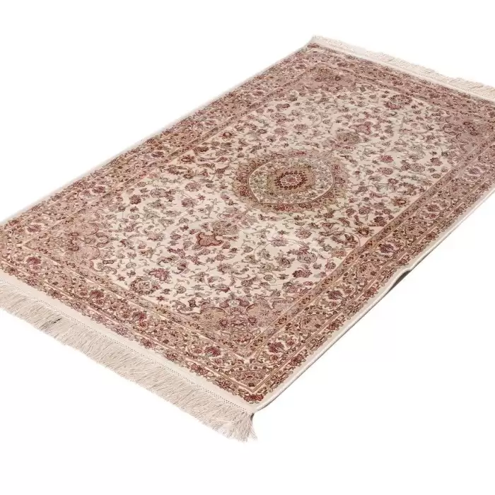 Elexus Hereke Yy061 White 90X150 1,35 M² Bambu İpek Klasik Yolluk