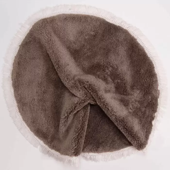 Halıca Alis Plain C Yumuşak Dokulu Yuvarlak Shaggy Halı