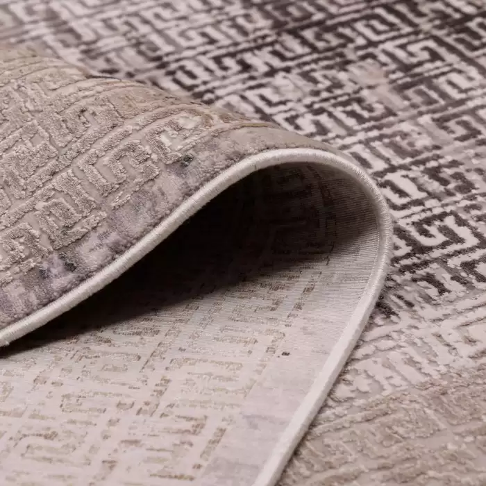 Halıca Beige 34041 N Yüksek Kalite Bambu Salon Halısı