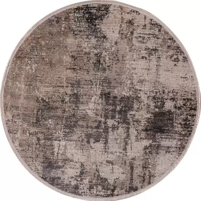 Halıca Beige 34042 Y İnce Bambu Yüksek Kalite Yuvarlak Salon Halısı