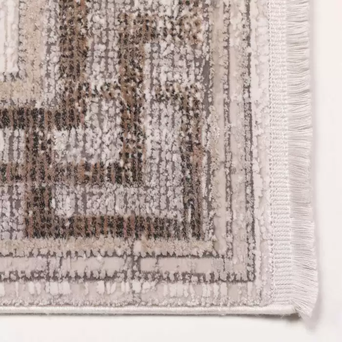 Halıca Beige 34043 N İnce Bambu Yüksek Kalite Salon Halısı