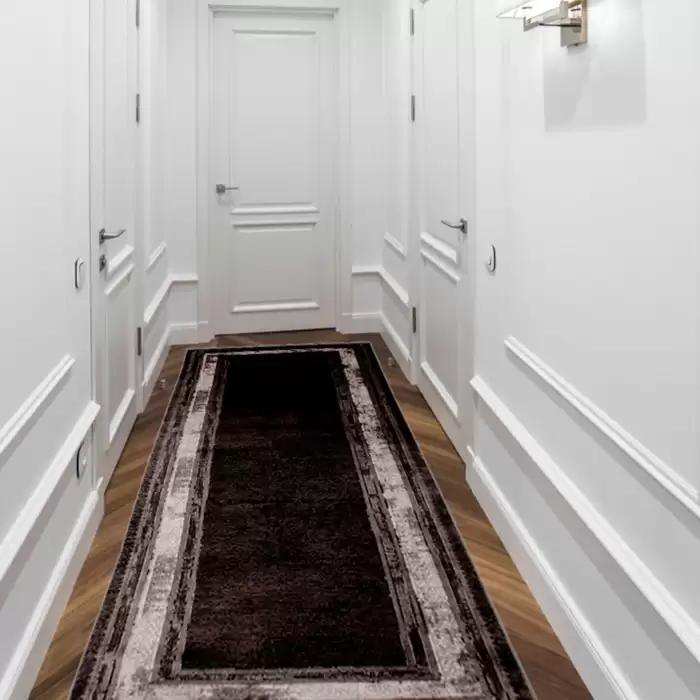 Halıca Black 33803 N İnce Bambu Yüksek Kalite Siyah Salon Halısı