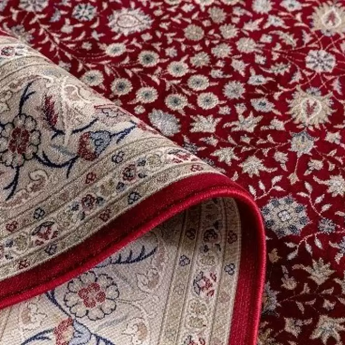Halıca Imperius Y5014K Bordo 80X150 1,2M2 Klasik Desen Modal İpek Yolluk
