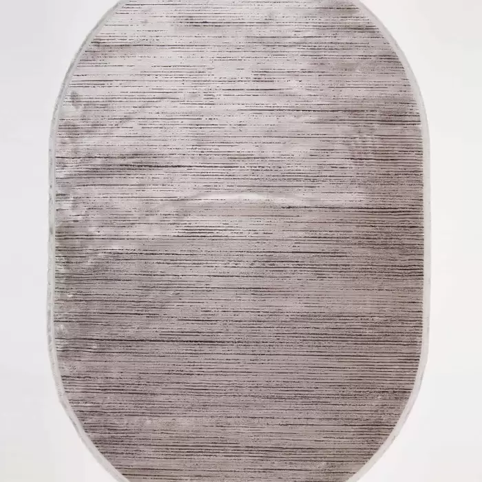 Halıca Napoli 2444A O Oval Viskon Akrilik Parlak Salon Halısı