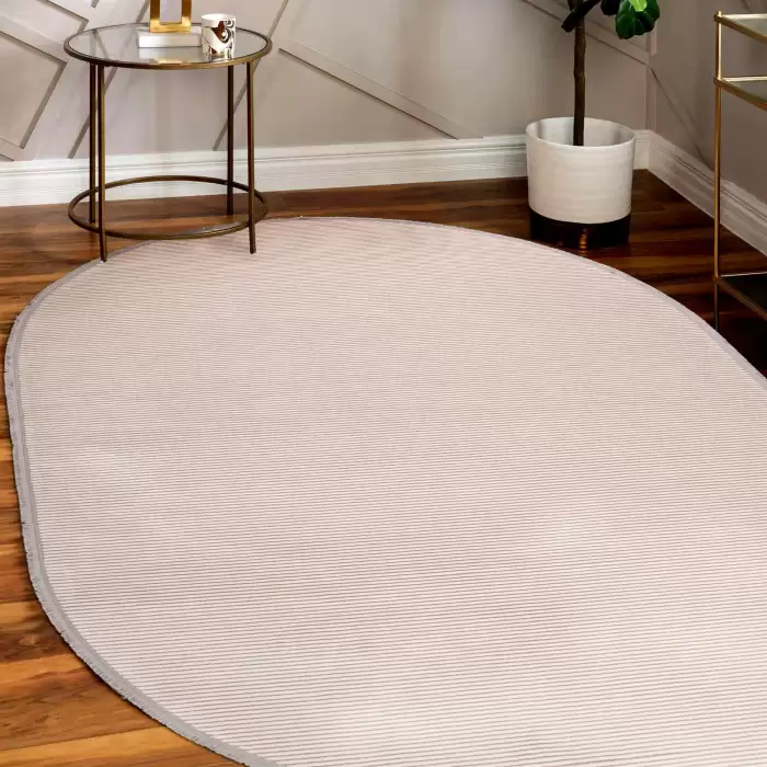 Halıca Napoli 4926A O Oval Viskon Akrilik Parlak Salon Halısı