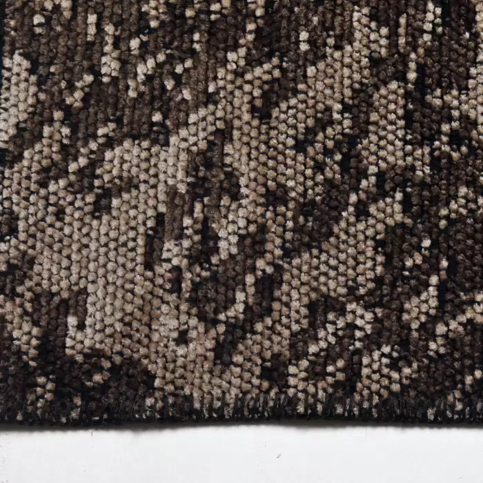 Halıca Şönil 066MB İnce Yıkanabilir Toprak Renk Dekoratif Kilim