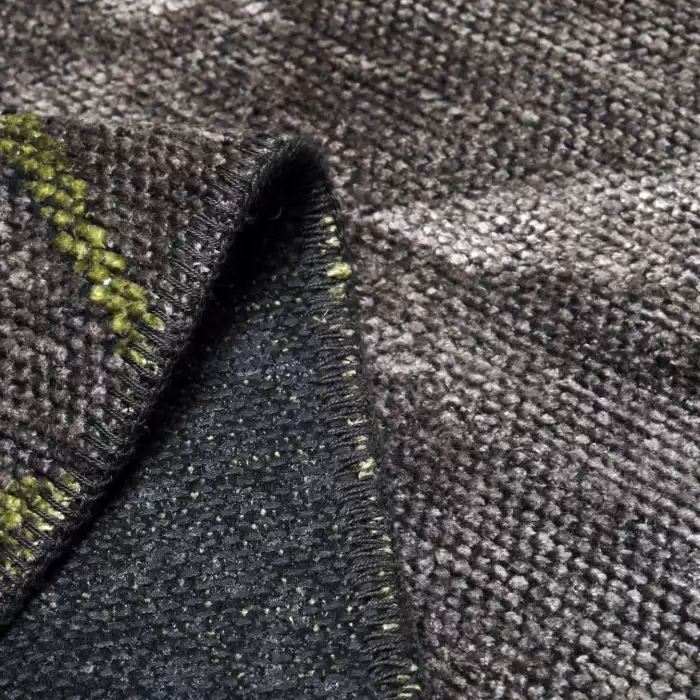 Halıca Şönil 068AJ İnce Yıkanabilir Yeşil Renk Dekoratif Kilim