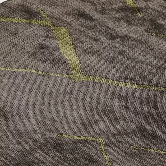 Halıca Şönil 068AJ İnce Yıkanabilir Yeşil Renk Dekoratif Kilim