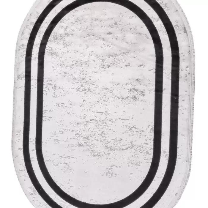 Halıca Tenom 13118 O Modern Çerçeveli Oval Bambu Halı