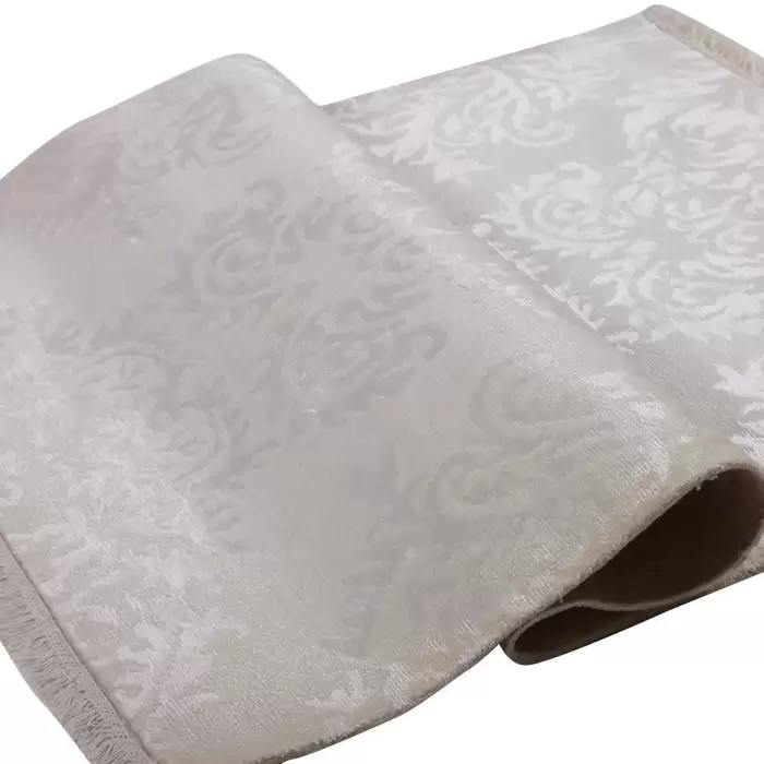 Motto Damask Beyaz 084X155 1,30 M² El Dokuma Halı