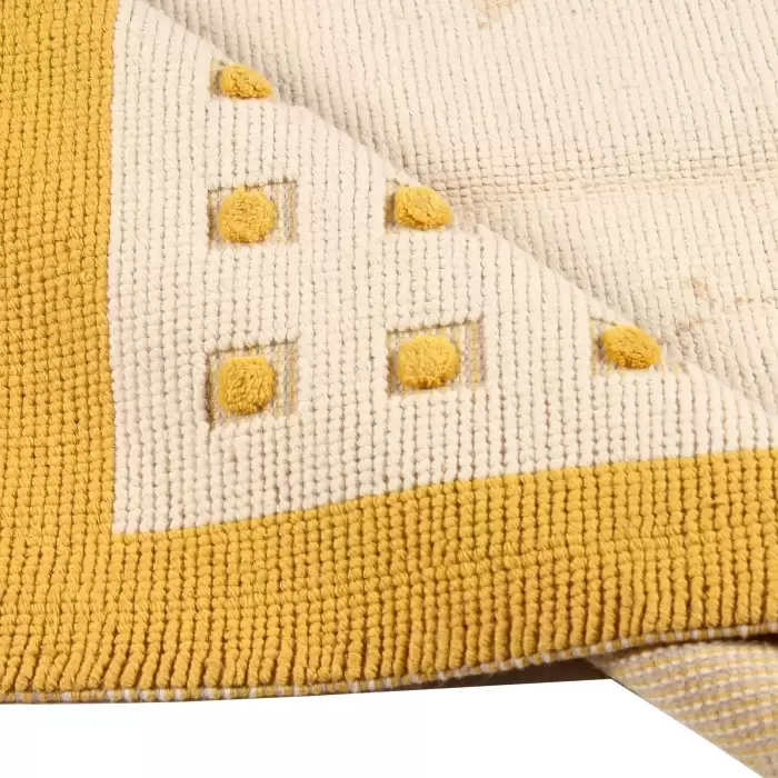 Pompom Yellow 140X200 2,8M² Kilim