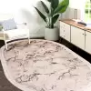 Halıca Nigar 1680B O Gri Akrilik Oval Salon Halısı