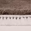 Halıca Alis Plain C Yumuşak Dokulu Yuvarlak Shaggy Halı