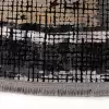 Halıca Black 33800 Y İnce Bambu Yüksek Kalite Yuvarlak Siyah Salon Halısı