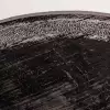 Halıca Black 33801 Y İnce Bambu Yüksek Kalite Yuvarlak Siyah Salon Halısı