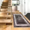 Halıca Black 33803 N İnce Bambu Yüksek Kalite Siyah Salon Halısı
