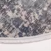 Halıca Blue 34042 Y İnce Bambu Yüksek Kalite Yuvarlak Mavi Halı