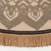 Mnt Marakesh 5007 Black N Jute Dekoratif Saçaklı Kilim