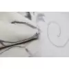 Motto Fransız Çiçek Gümüş 82X204 1,67 M² El Dokuma Halı